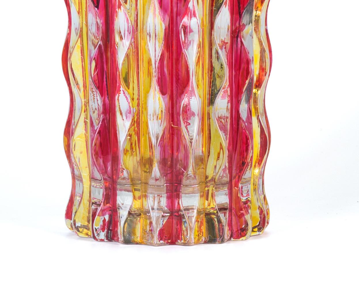 Italian Pop Glass Vase, Italy, 1970s