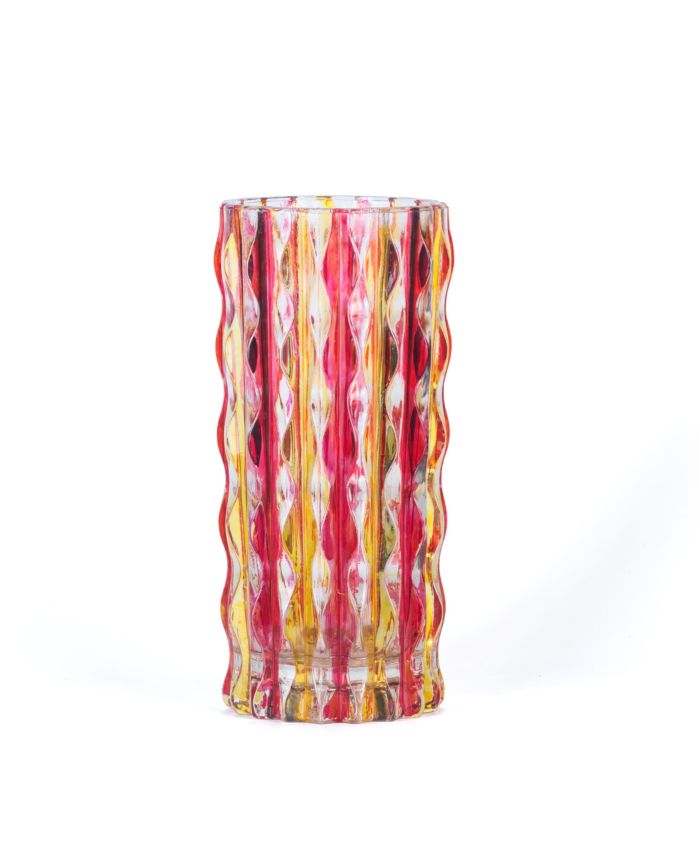 Late 20th Century Pop Glass Vase, Italy, 1970s