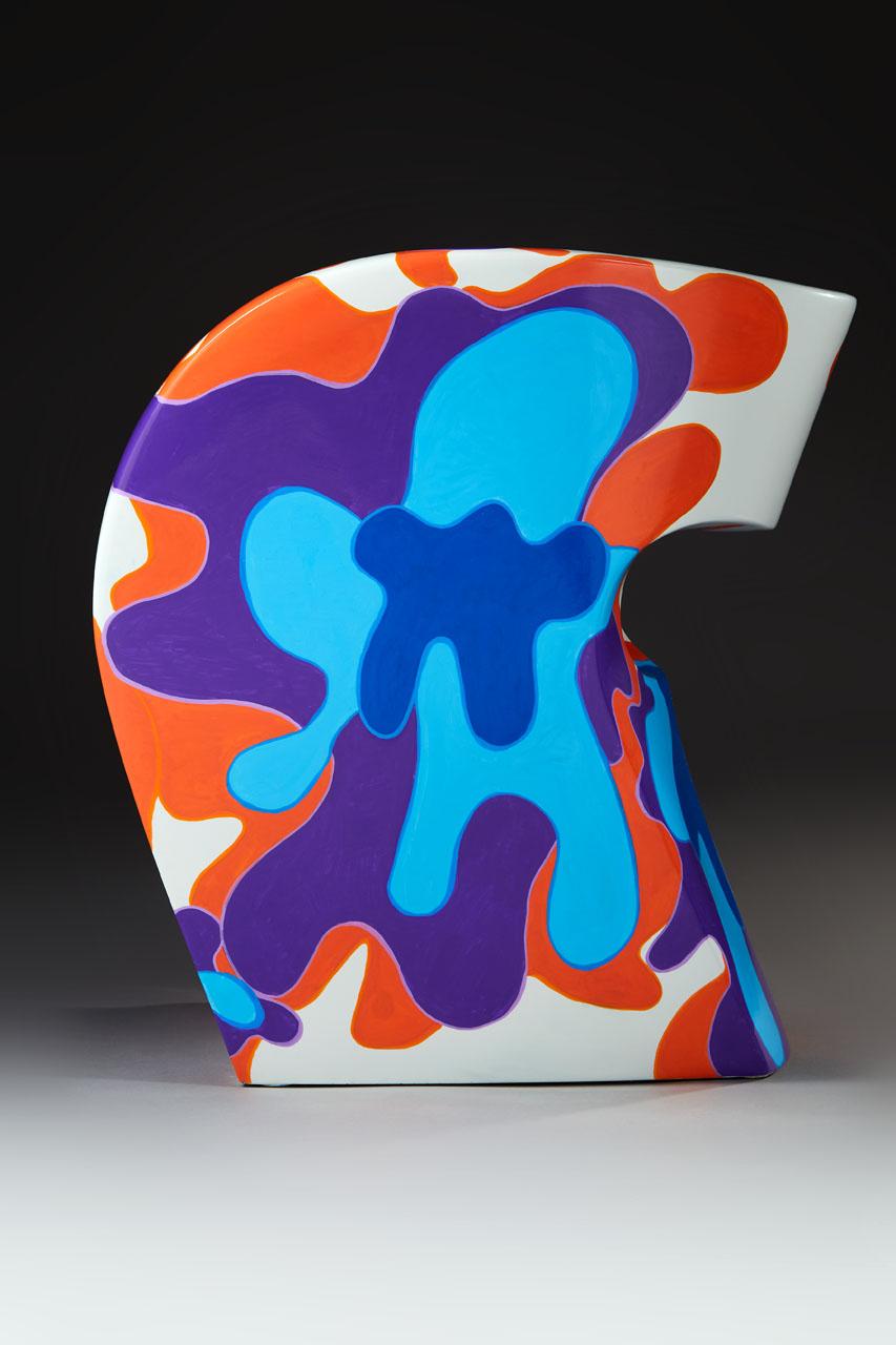 Modern Pop - Little Albert armchair by Ron Arad, hand-painted, Signed Amane  For Sale