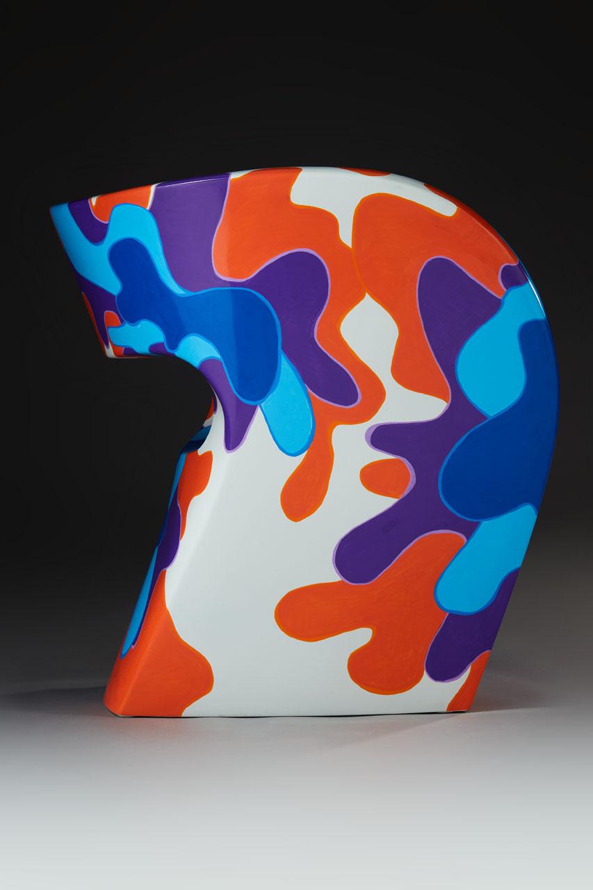 Italian Pop - Little Albert armchair by Ron Arad, hand-painted, Signed Amane  For Sale
