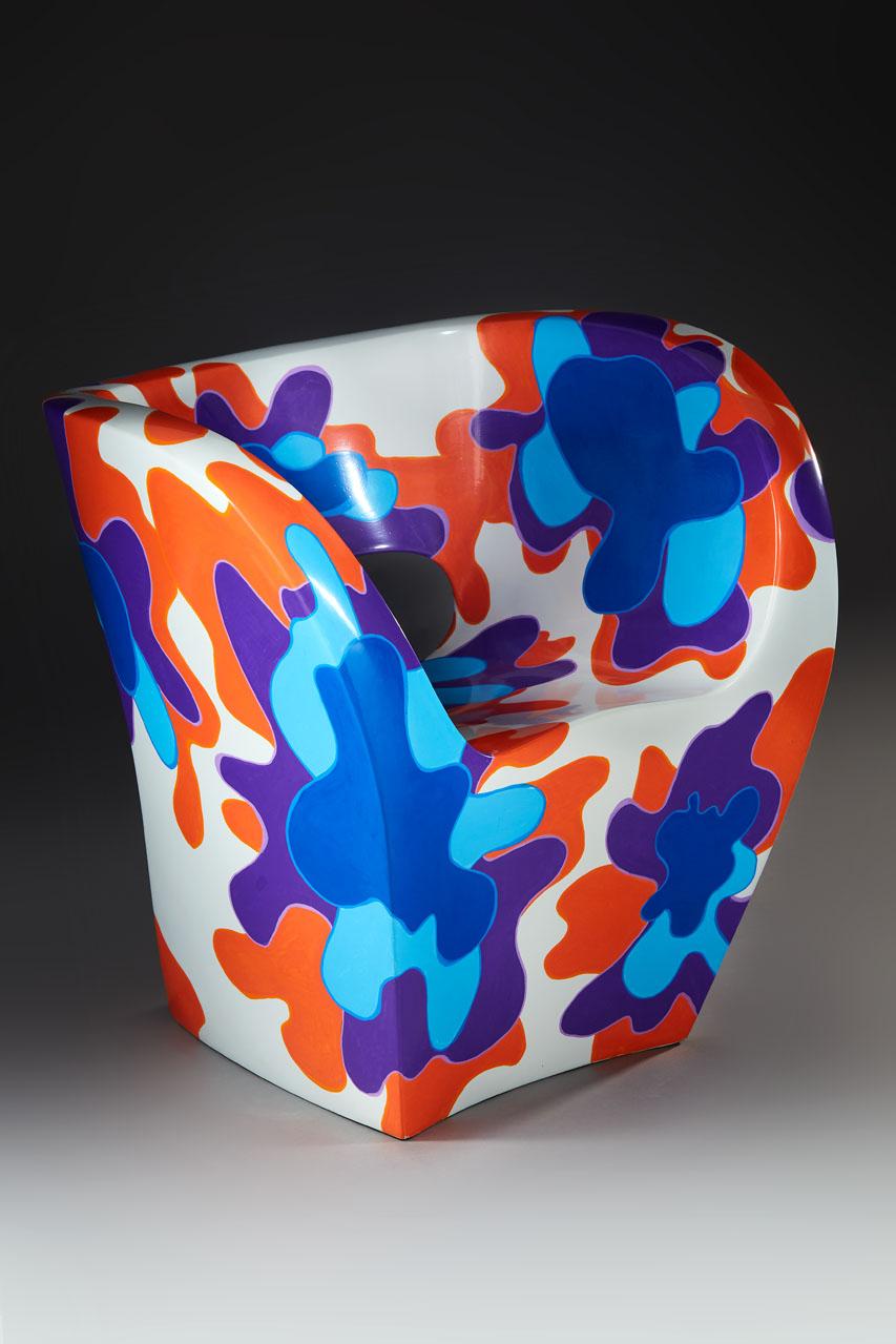 Pop - Little Albert armchair by Ron Arad, hand-painted, Signed Amane  In Good Condition For Sale In Paris, FR