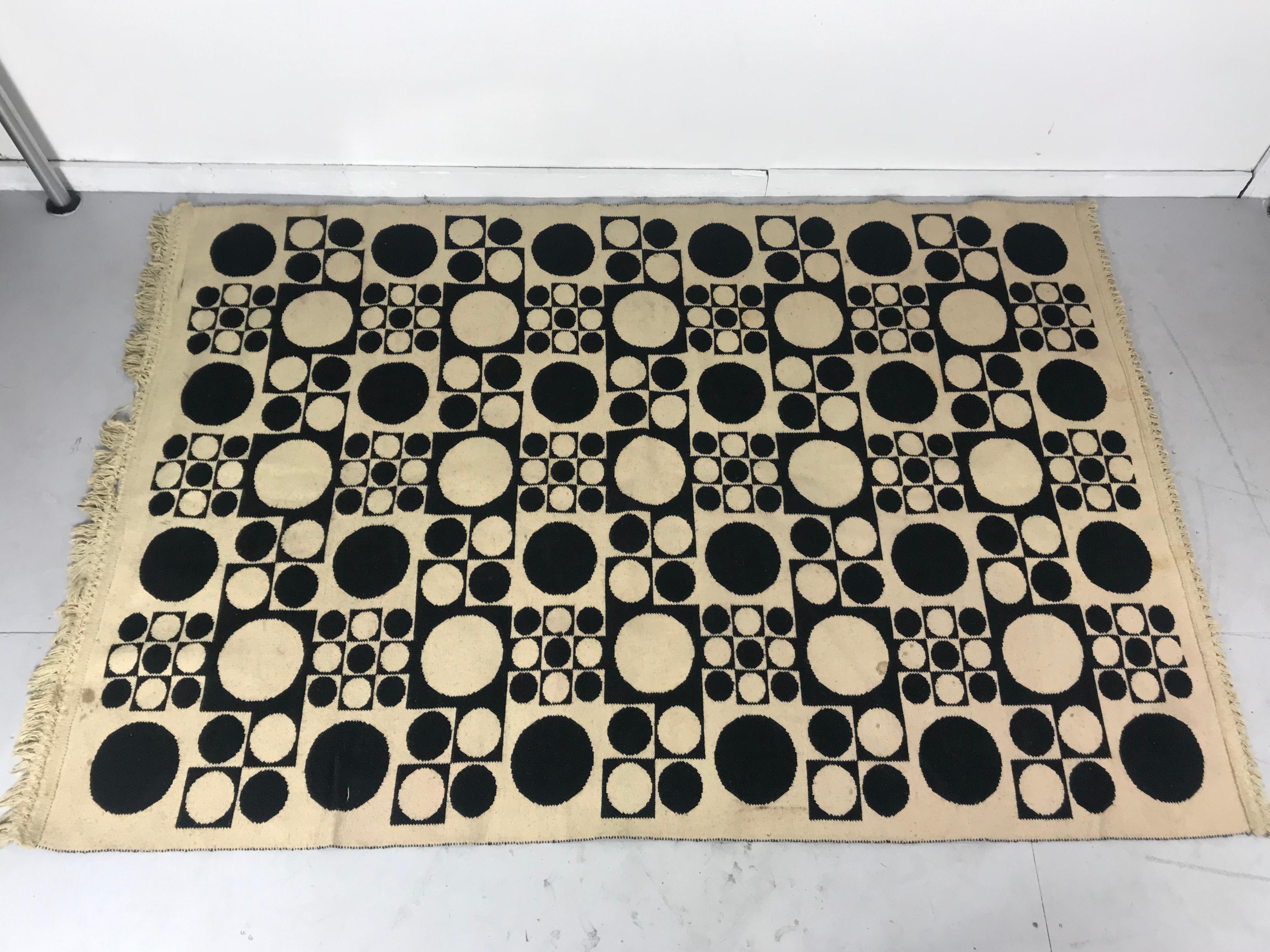 Pop Modernist Geometrisch gestalteter hängender Teppich von Verner Panton im Angebot 5