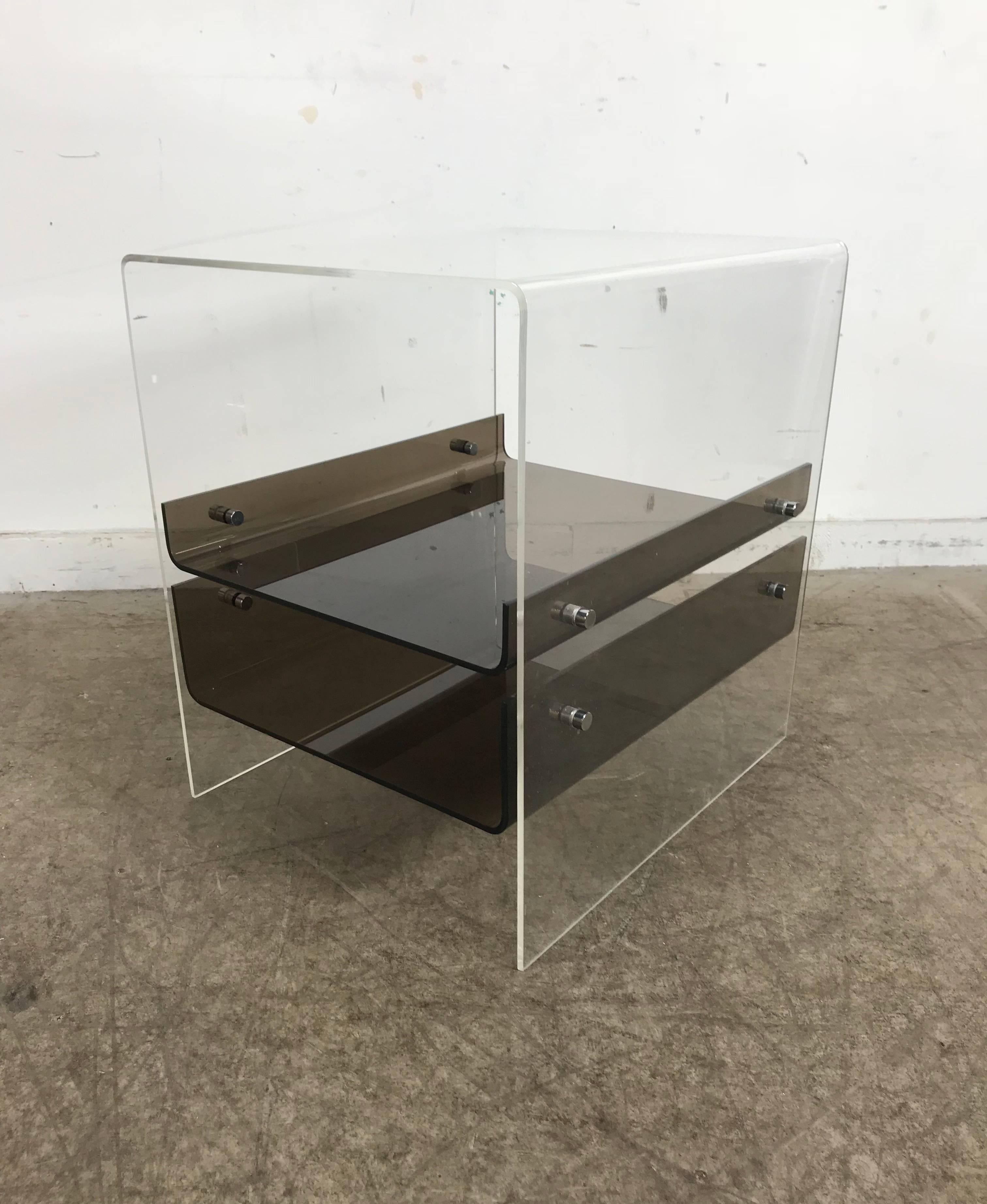 American Pop Modernist, Space Age Lucite and Acrylic Table Attributed to Neal Small