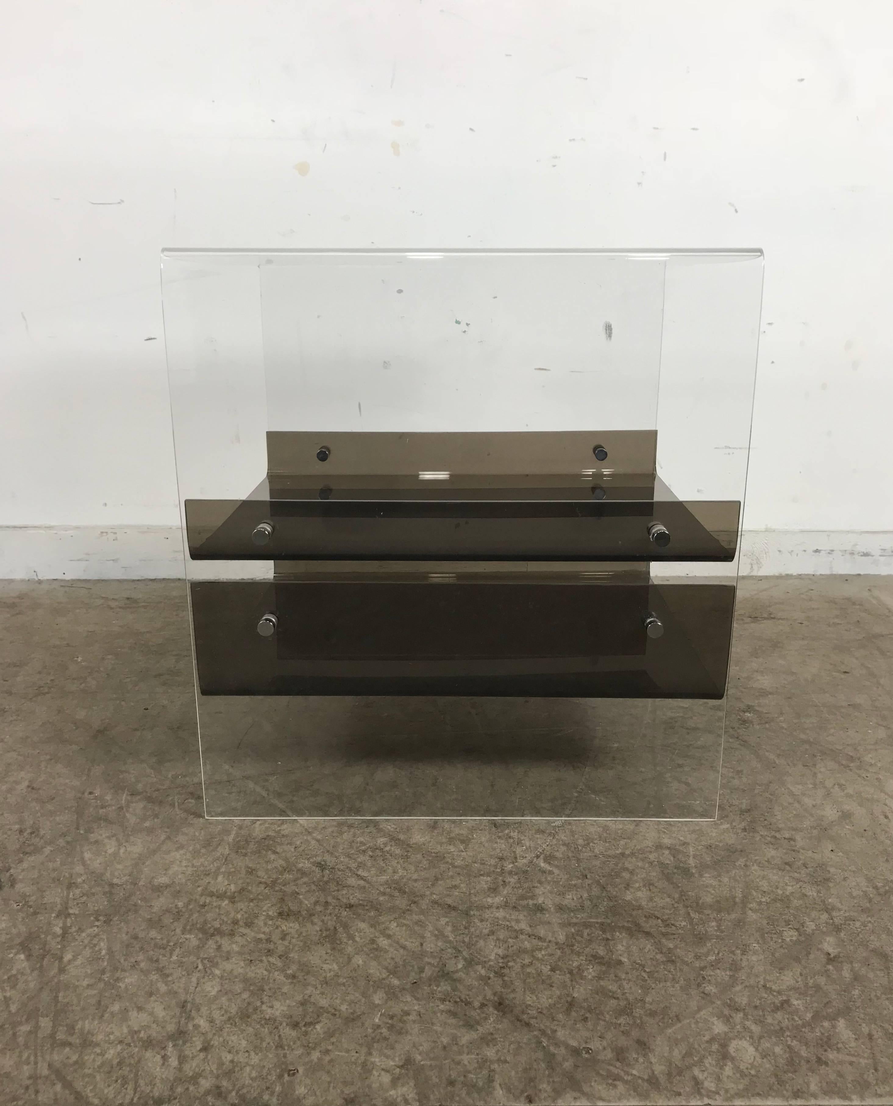 Pop Modernist, Space Age Lucite and Acrylic Table Attributed to Neal Small In Good Condition In Buffalo, NY