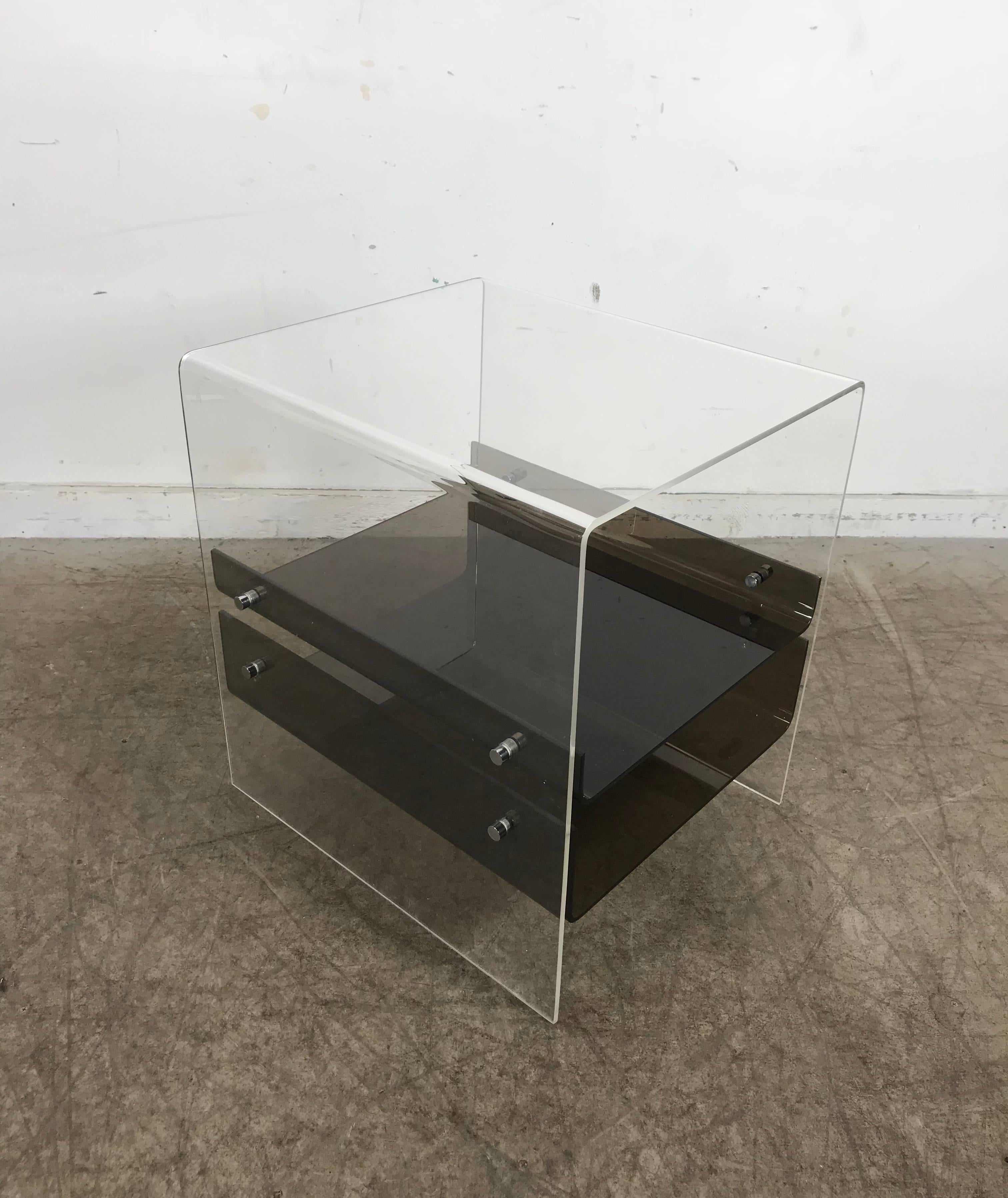 Pop Modernist, Space Age Lucite and Acrylic Table Attributed to Neal Small 1