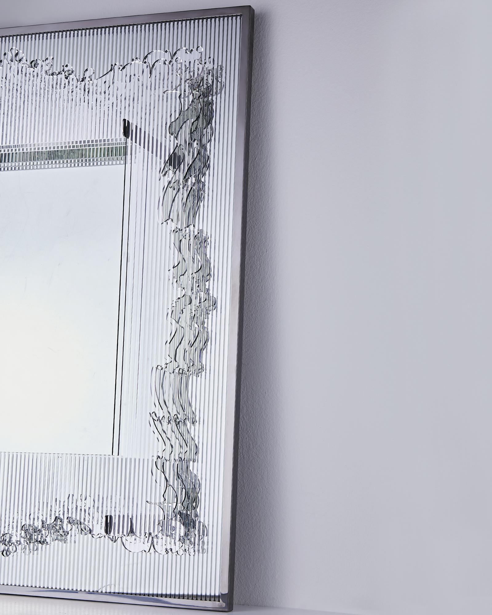 Other Pop Out Baroque (SUS Frame) - Contemporary Sculptural Mirror in Mirror Design For Sale