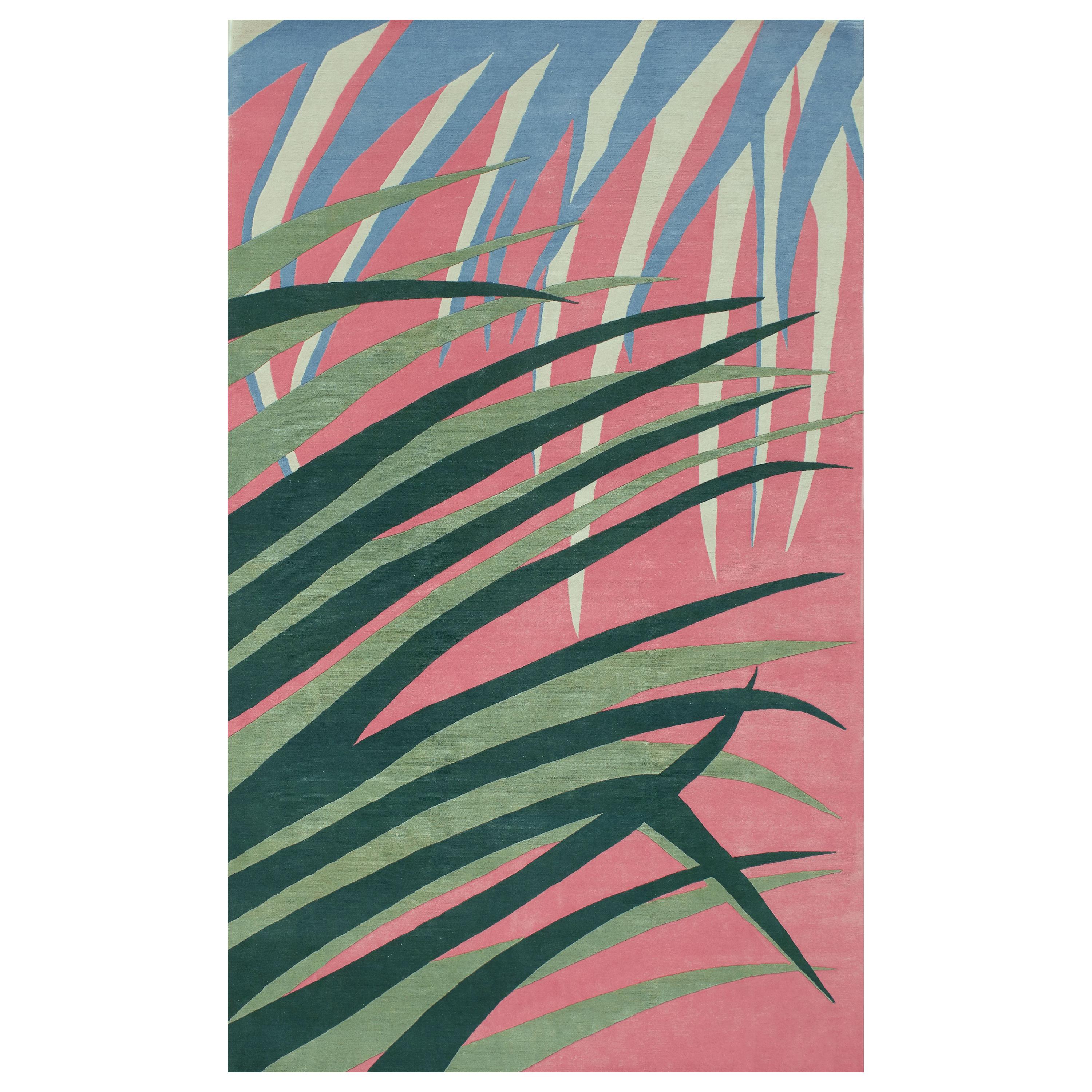 Pop Palm Rug by Ilaria Ferraro For Sale