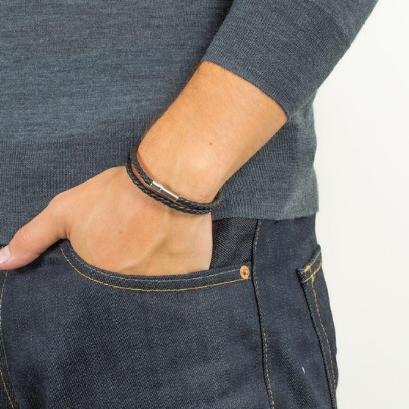 mens leather bracelet