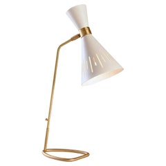 Pop White and Brass Table Lamp