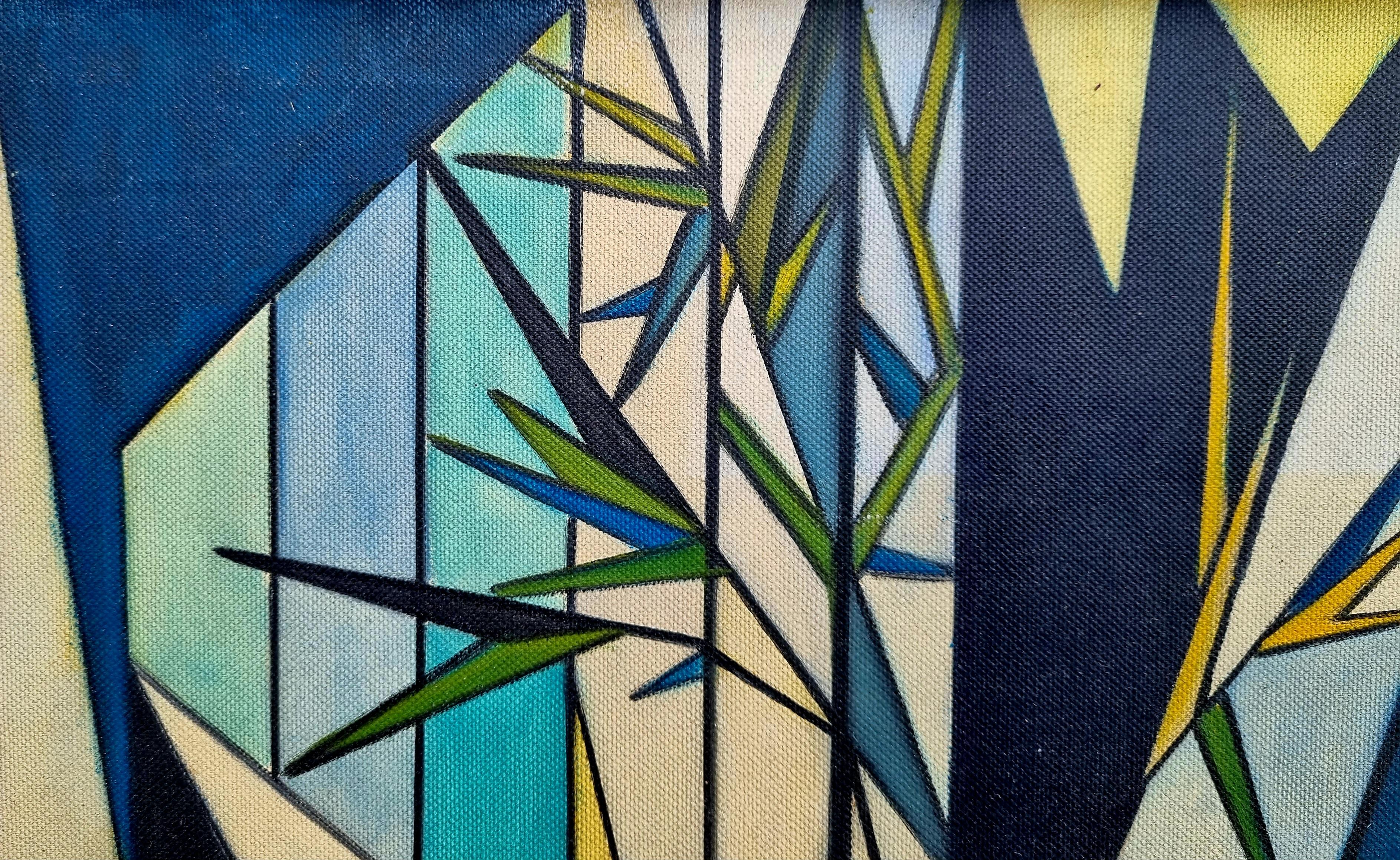 PopArt Italienische Malerei. Öl auf Holz, signiert Domenico Balbi, Italien 70er Jahre (Moderne) im Angebot