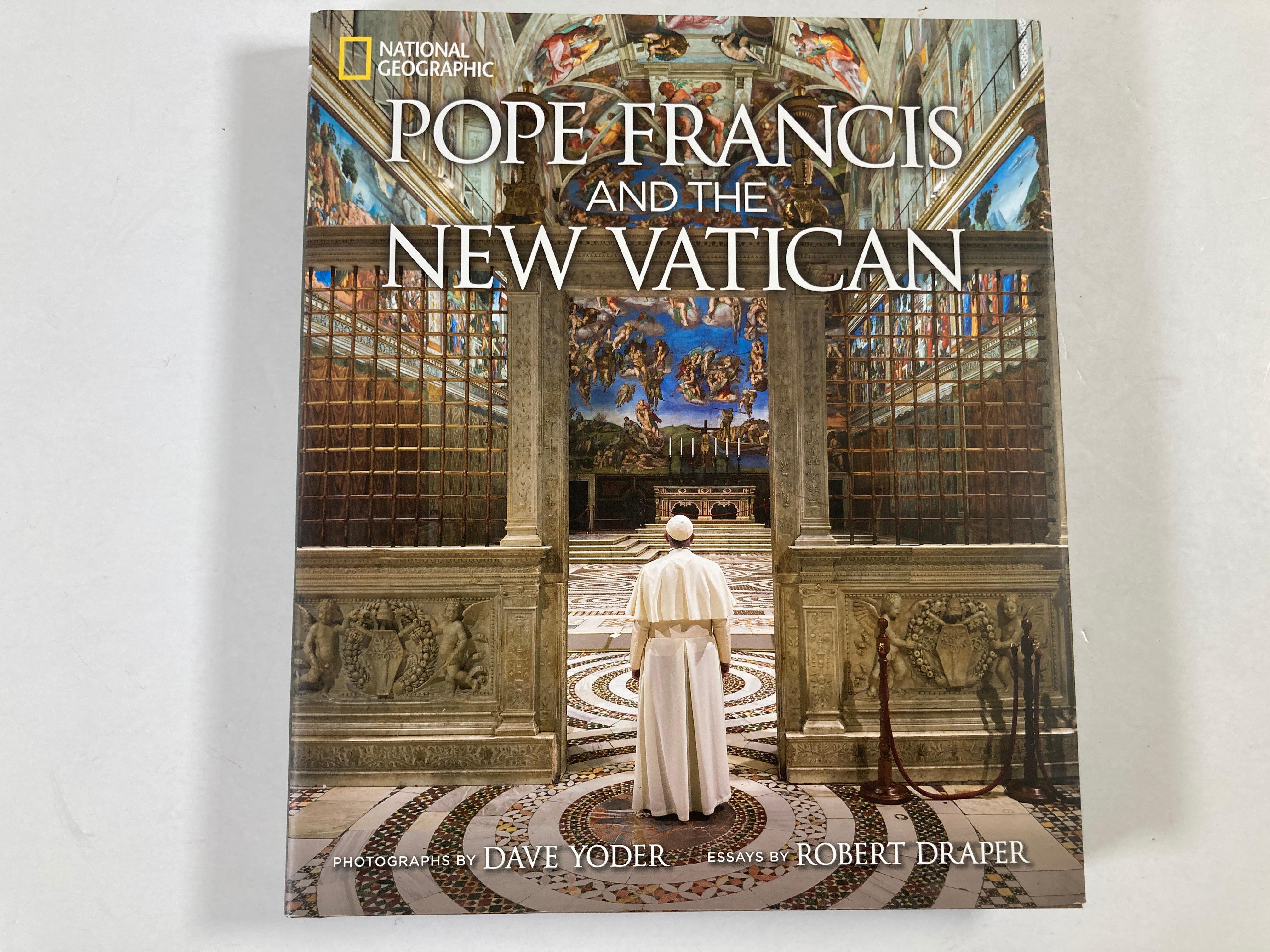 Pope Francis and the New Vatican Draper, Robert hardcover book
Title: Pope Francis and the New Vatican
Publisher: National Geographic
Publication Date: 2015
Binding: Hardcover
Book condition: Very good
Dust jacket condition: Dust jacket