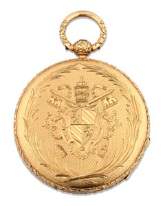 Pope Pius IX Gold Pocket Watch by Aucoc