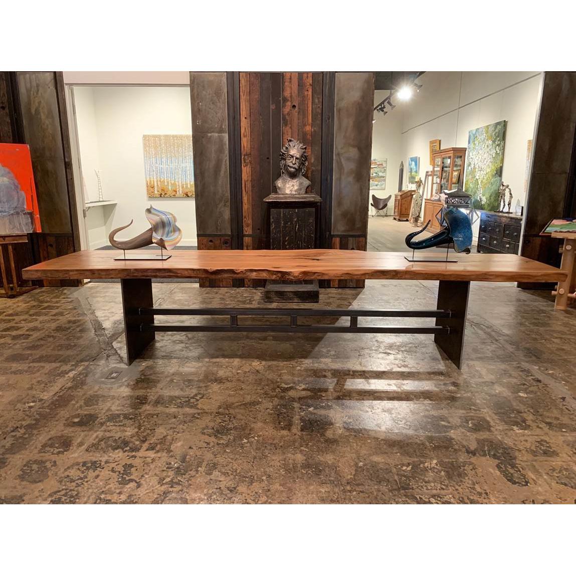 Mid-Century Modern Pope Valley Elm Table For Sale