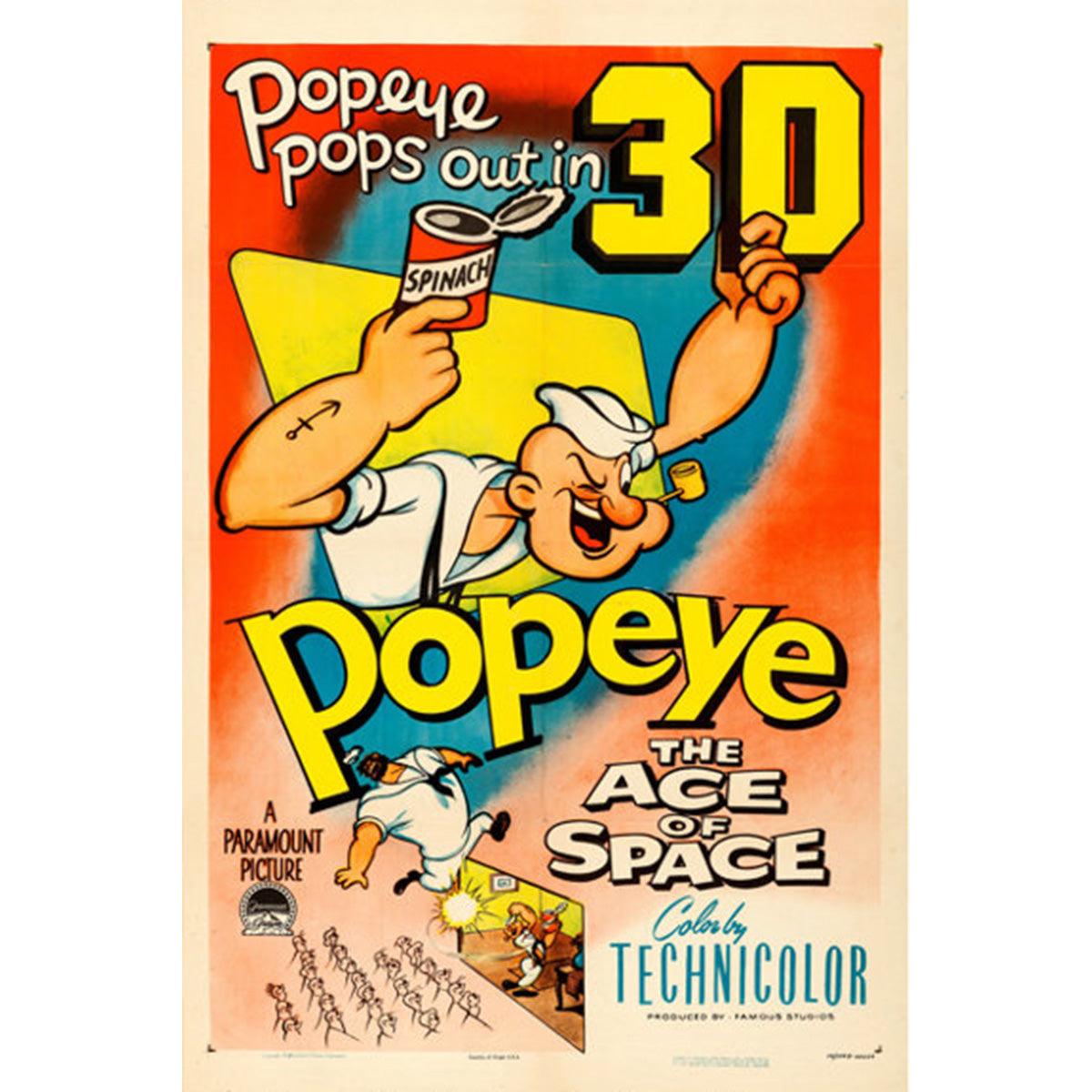 Popeye, The Ace Of Space '1953' Poster For Sale
