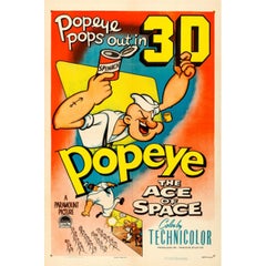 Popeye, The Ace Of Space '1953' Poster