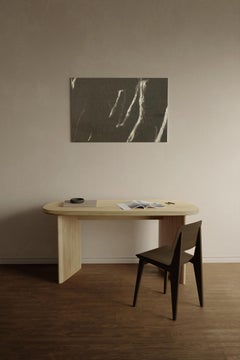 Escritorio Duna de madera maciza de álamo, Home Office Writing Desk by Joel Escalona