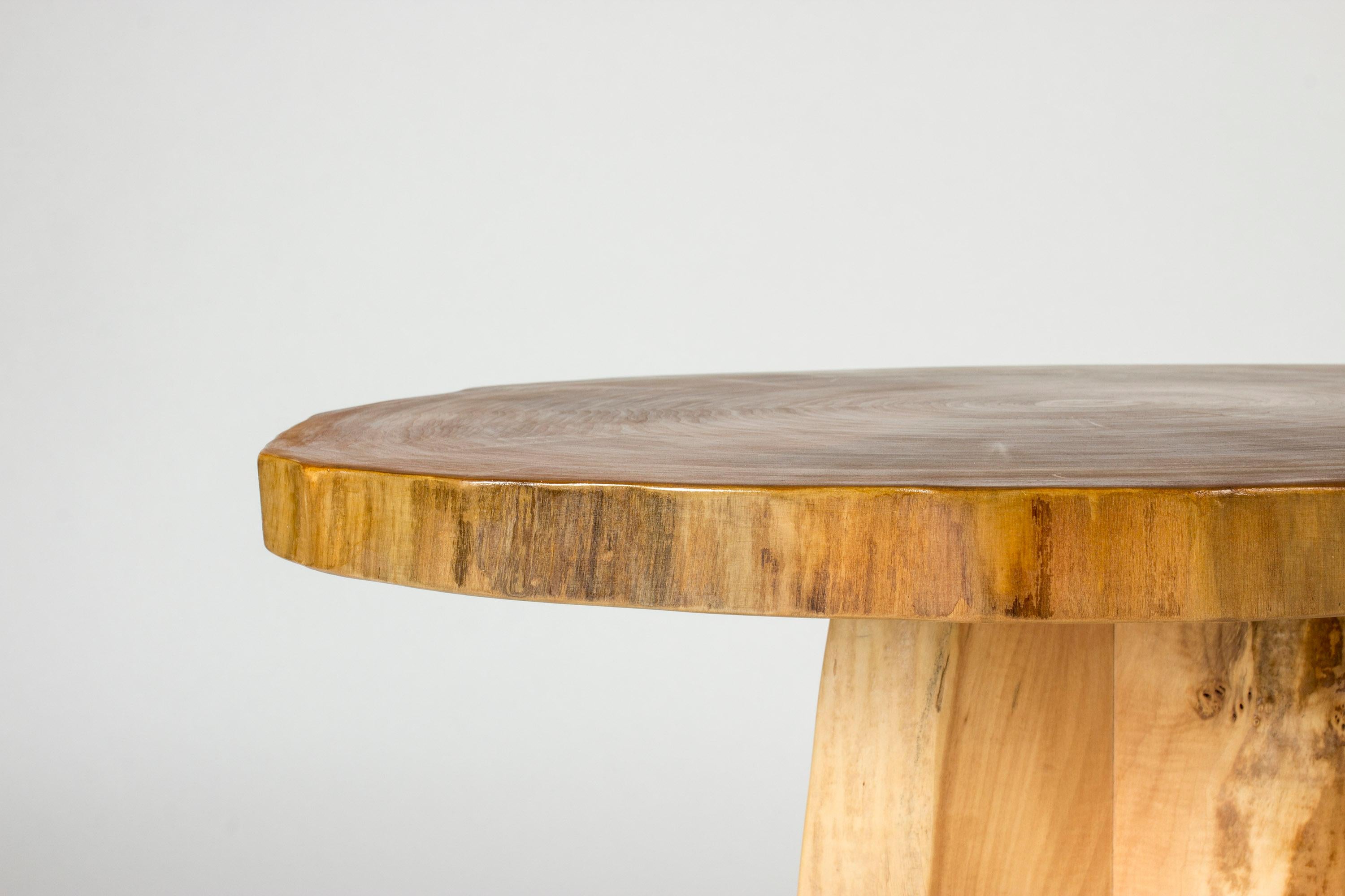 Poplar Occasional Table by Sigvard Nilsson for Söwe-Konst, Sweden, 1960s 2