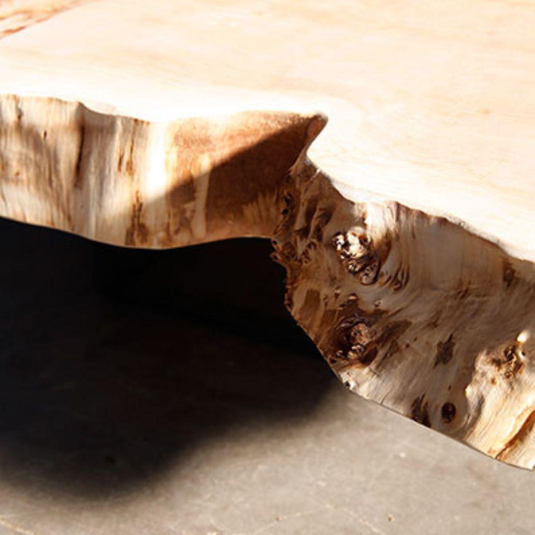 Arts and Crafts Table basse en peuplier en vente
