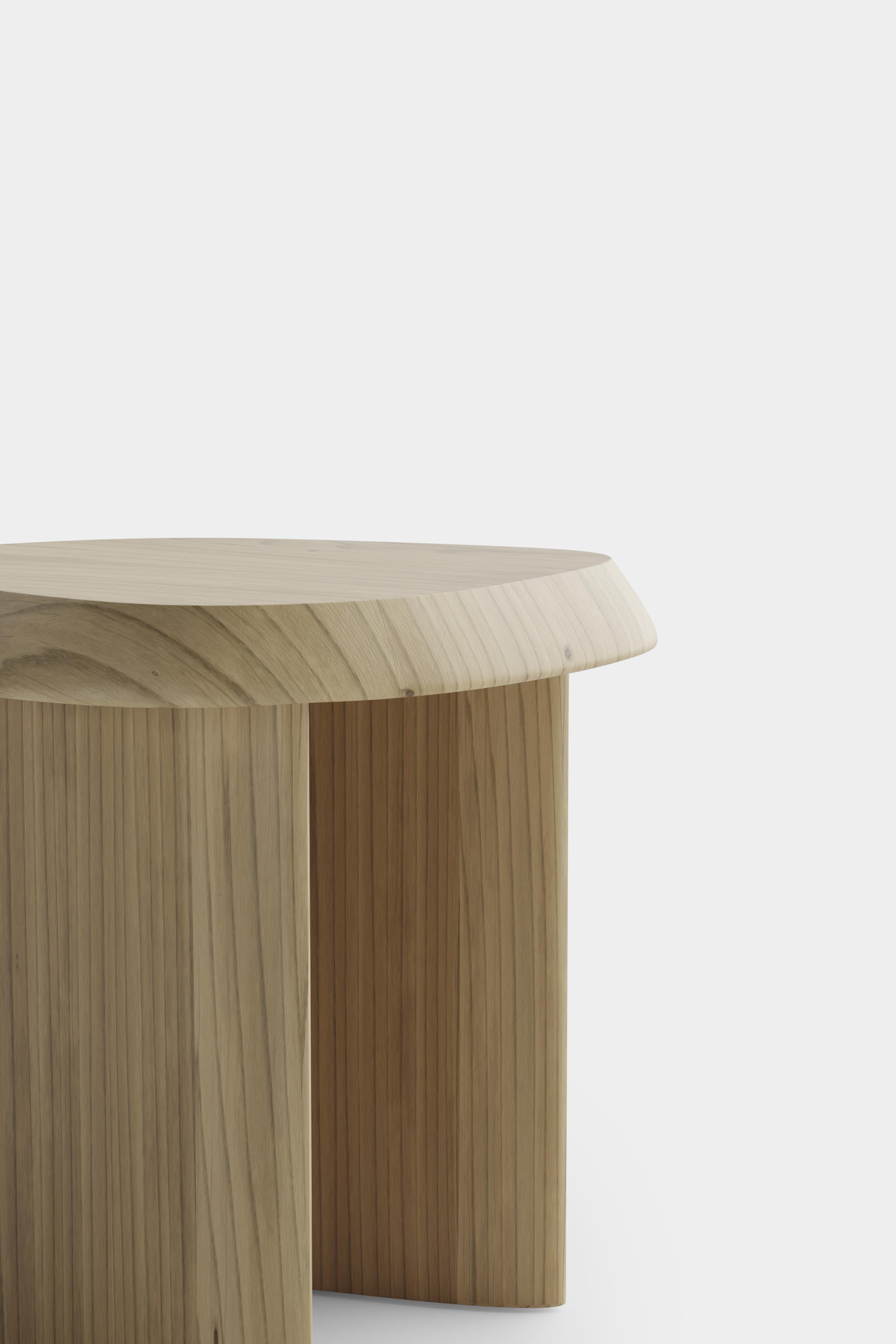 Duna Nest Table, Side Table, Bedside Table in Solid Poplar Wood by Joel Escalona For Sale 5