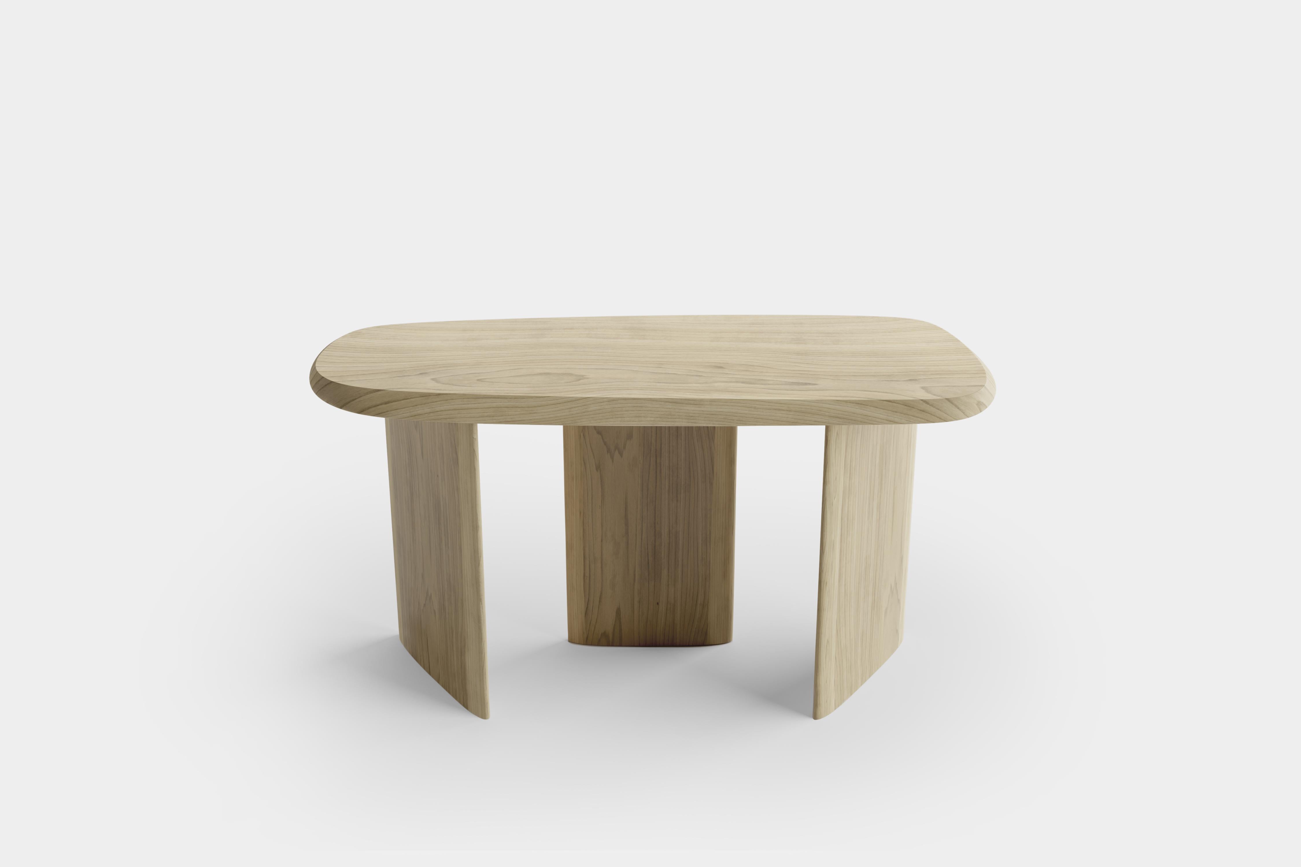Modern Duna Console Table in Solid Poplar Wood, Sideboard by Joel Escalona For Sale