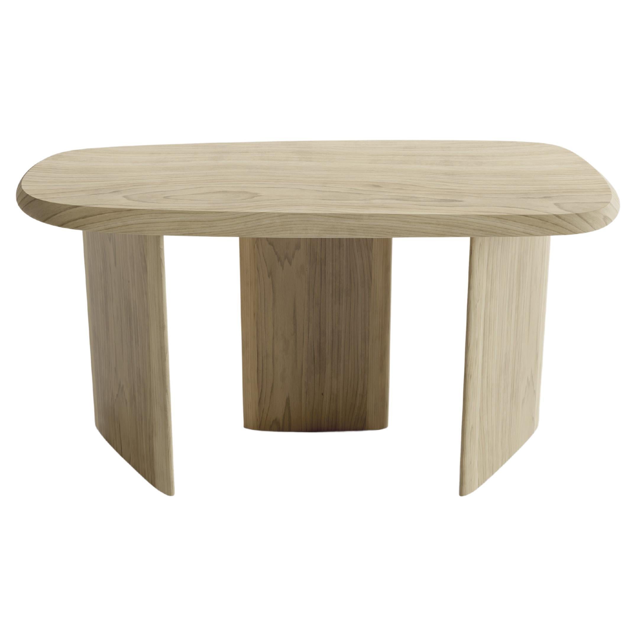 Table console Duna en bois de peuplier massif, buffet de Joel Escalona