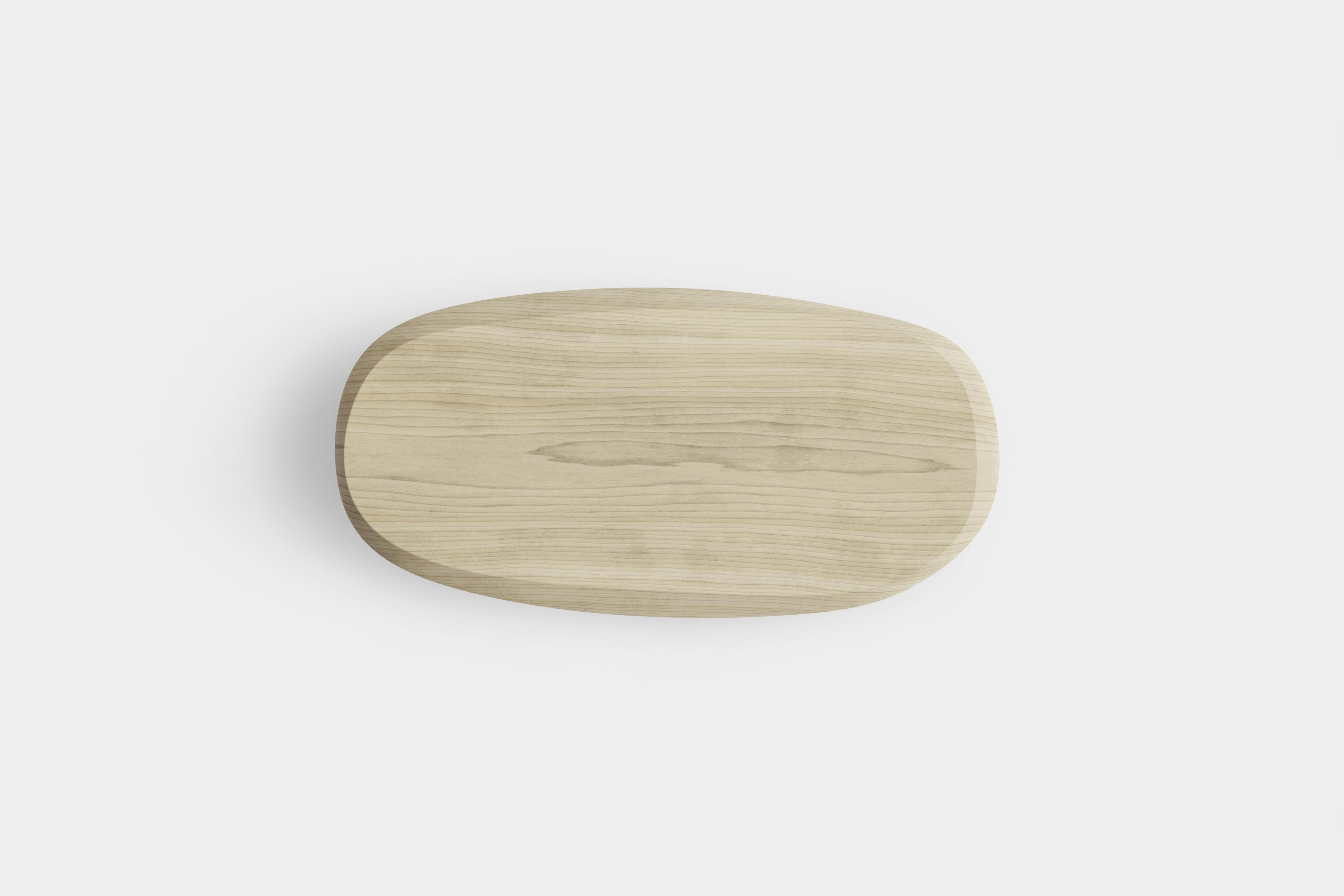 Duna Rectangular Coffee Table in Solid Poplar Wood Coffee Table by Joel Escalona (21. Jahrhundert und zeitgenössisch) im Angebot