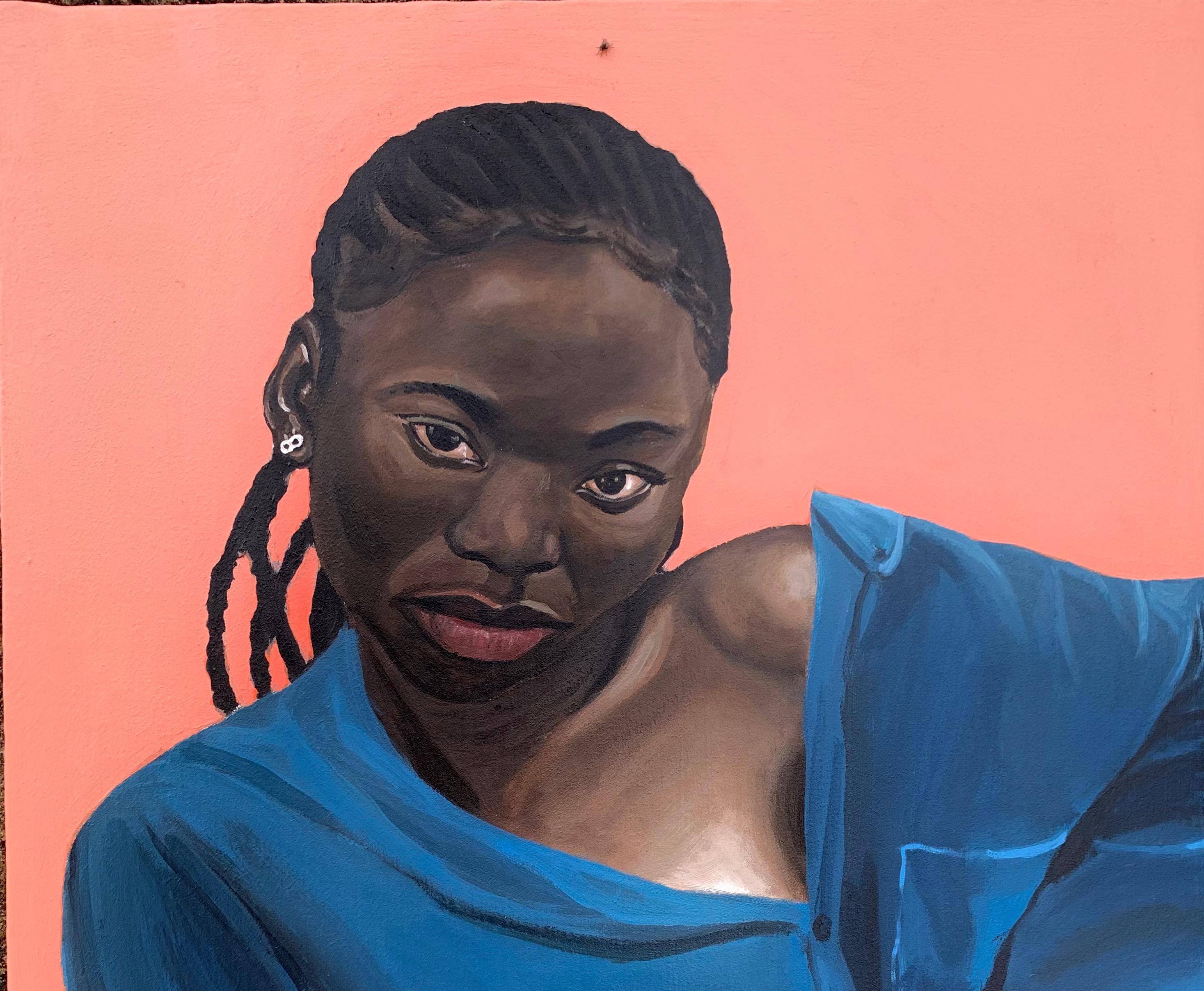 Aduke - 21° secolo, Contemporaneo, Ritratto figurativo, Donne nere, Bellezza - Painting di Popoola Victor