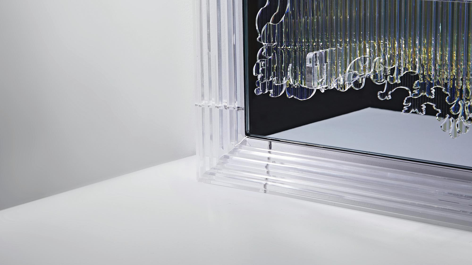 Hand-Crafted Popout Baroque (Molding Frame) - Sculptural Neo Baroque Minimalist Wall Art For Sale