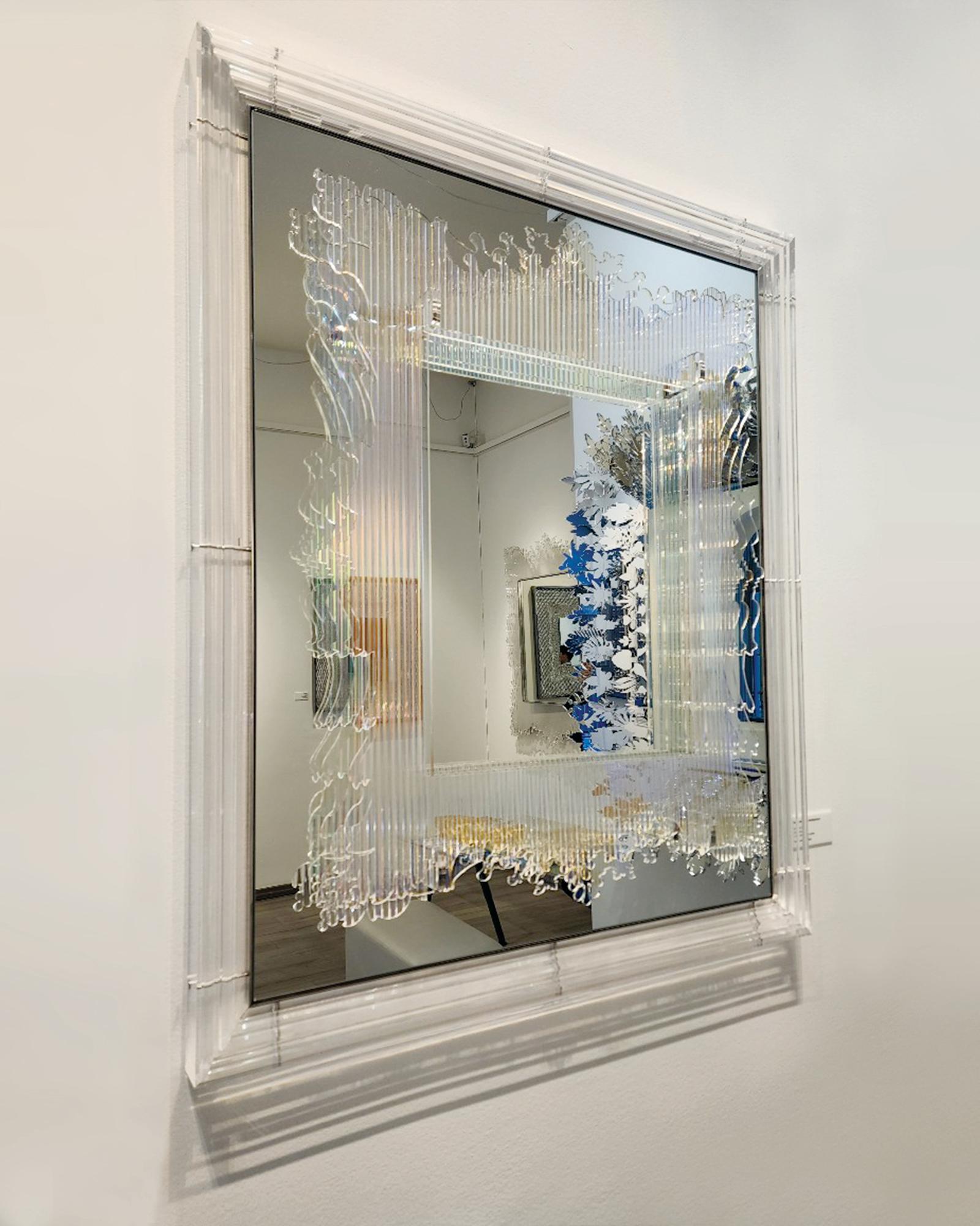 Popout Baroque (Molding Frame) - Sculptural Neo Baroque Minimalist Wall Art In New Condition For Sale In Seoul, KR