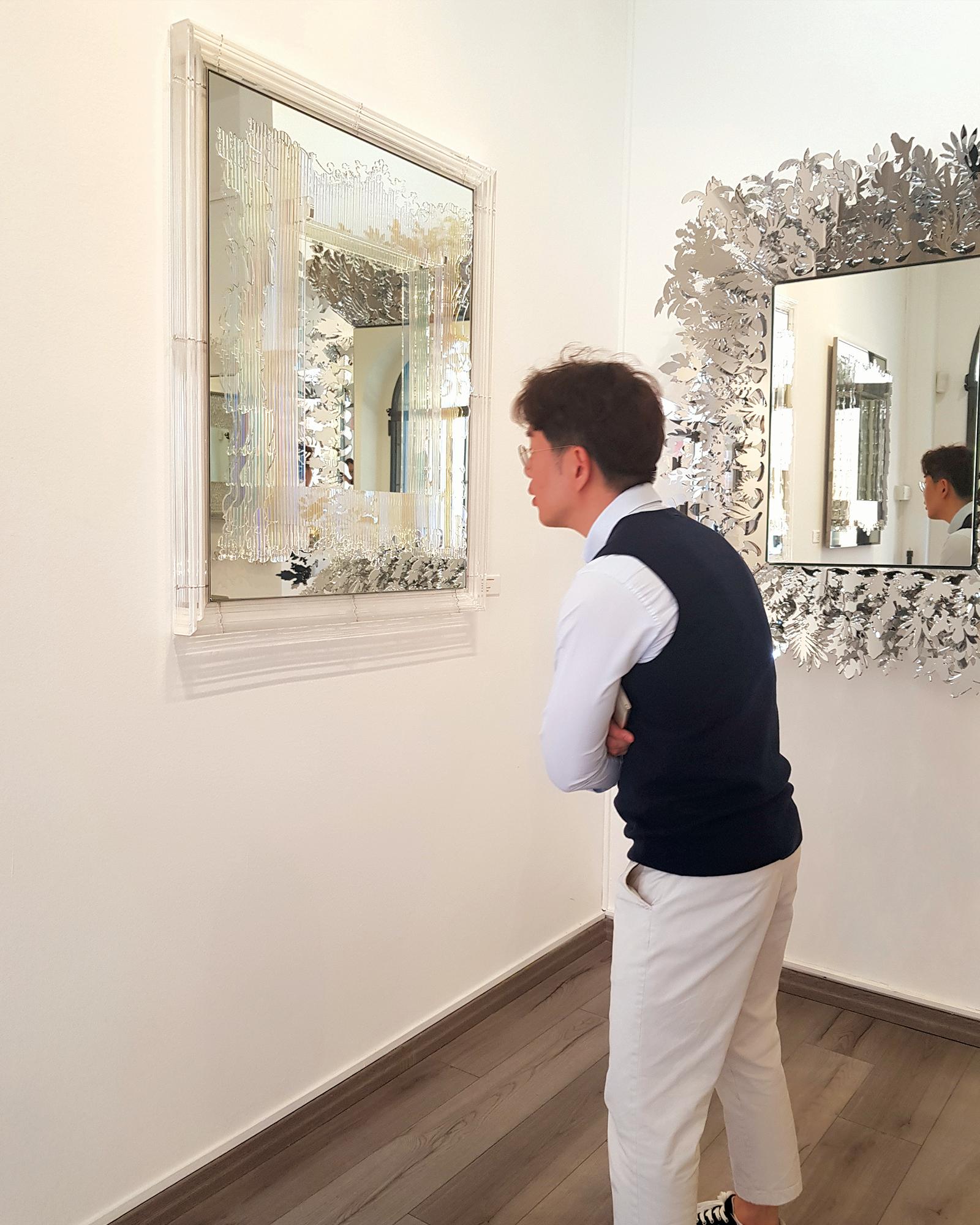 Contemporary Popout Baroque (Molding Frame) - Sculptural Neo Baroque Minimalist Wall Art For Sale