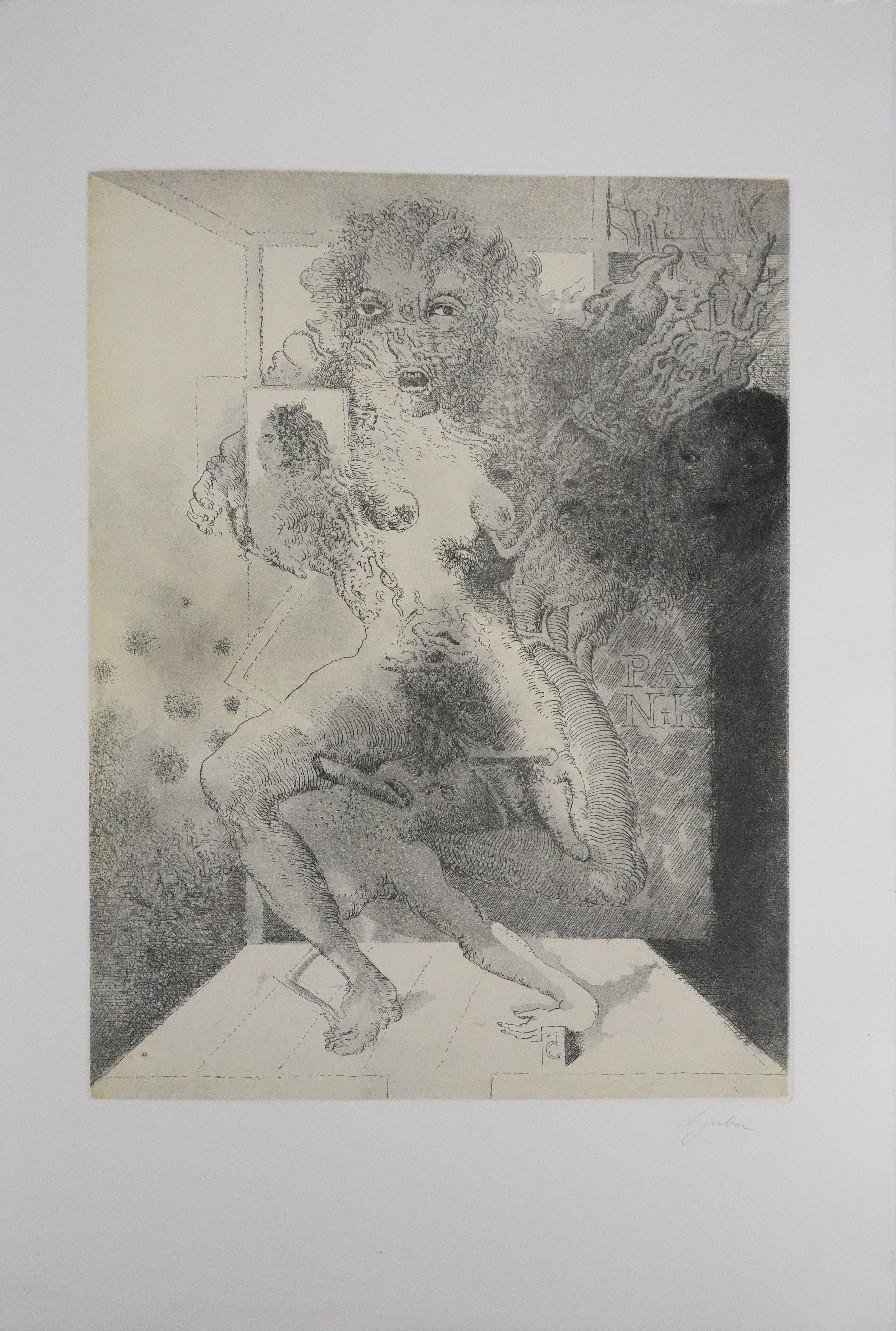 This commotion - Original Handsigned Etching