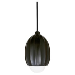 Poppy Blackened Brass Pendant Lamp by Fred and Juul