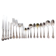 Poppy von Gorham Sterling Silber Besteck Set für 12 Service 252 Stück Abendessen