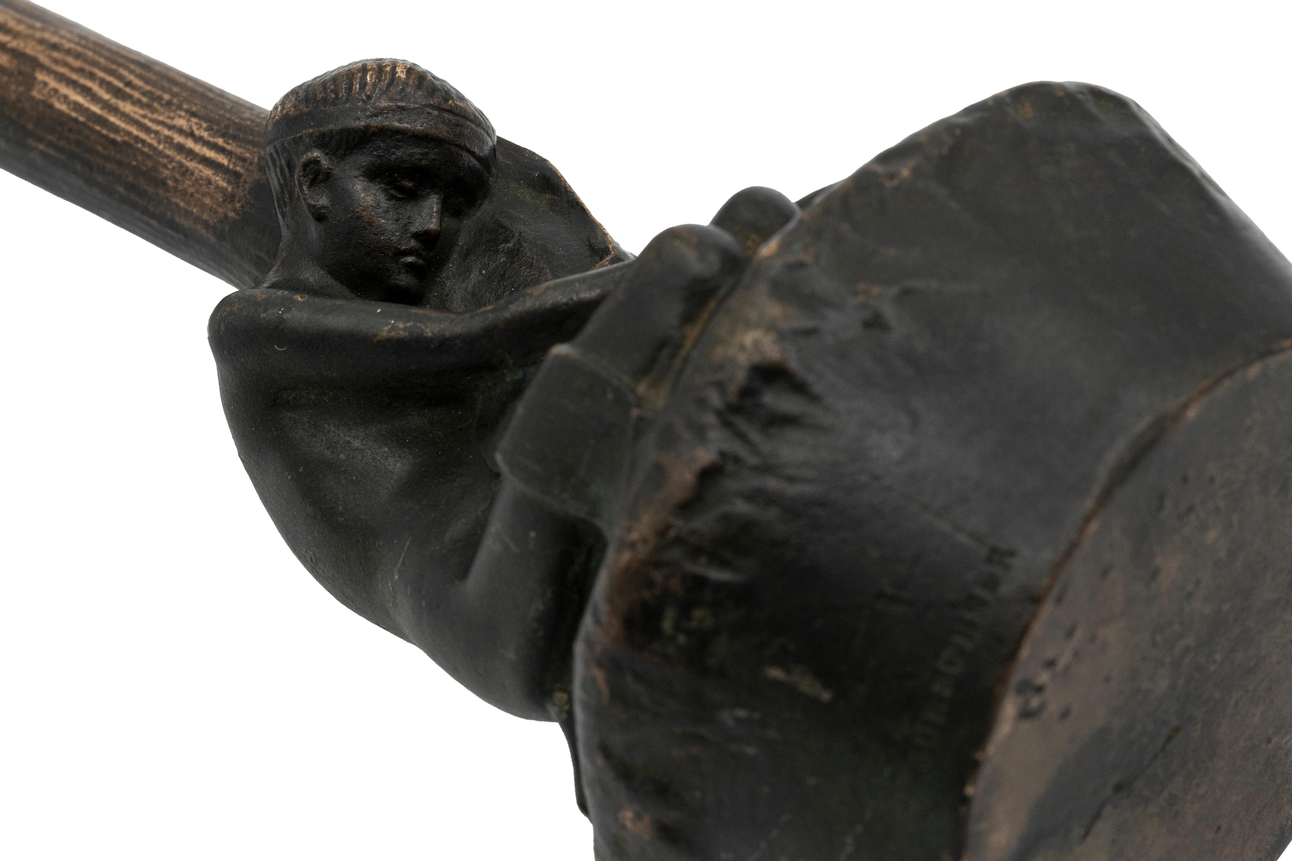 Jugendstil Candelabro a papavero Gustav Gurschner K.K. Kunst-Erzgießerei Wien 1898 ca. in vendita