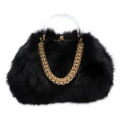 Poppy Handbag Mini Black Winter Fox