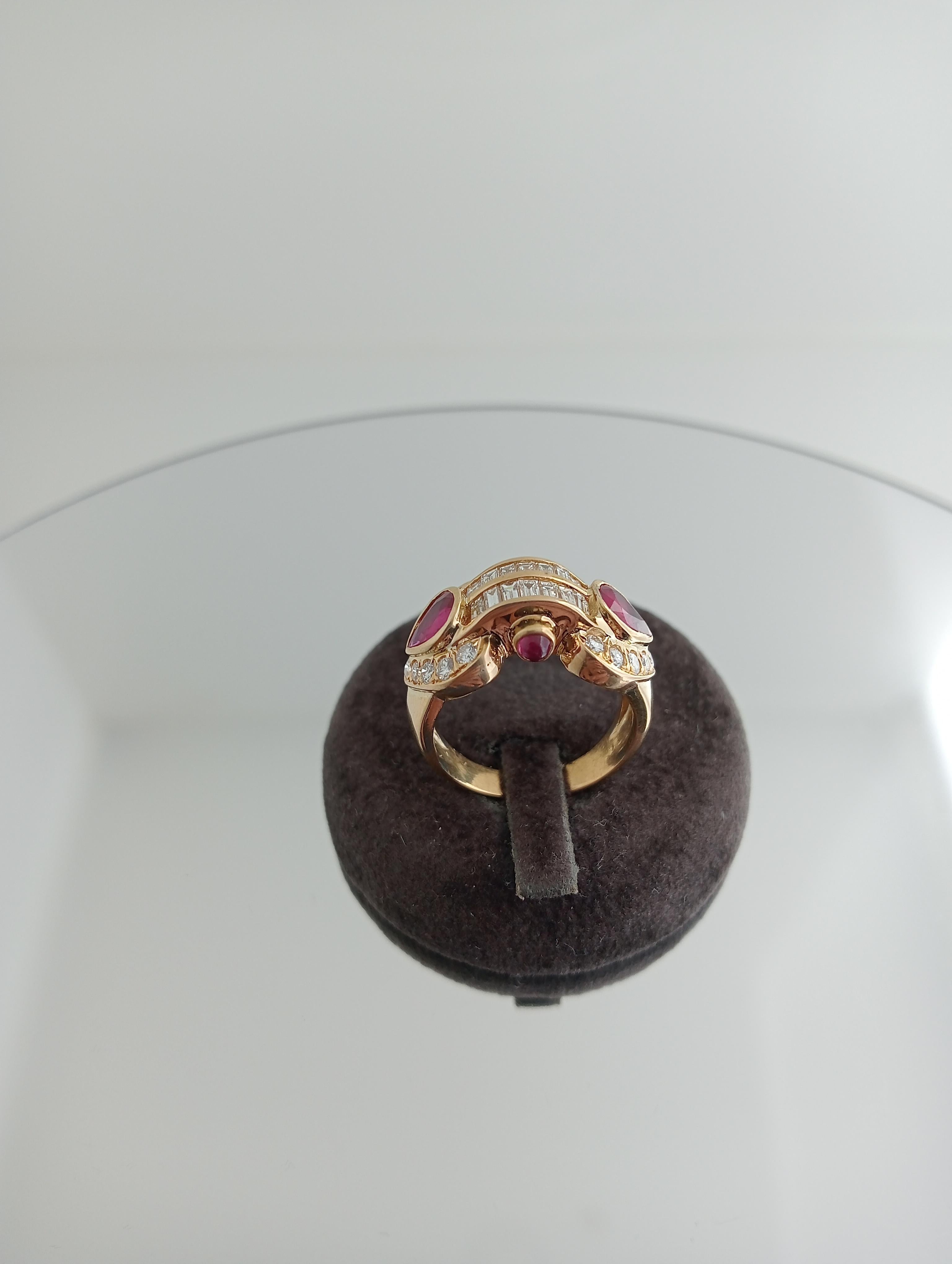 Poppy Ring with Rubies In New Condition For Sale In Barcelona, CT