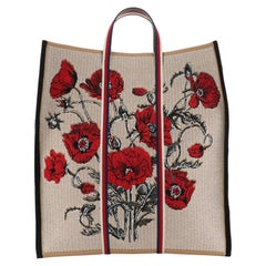 Poppy Tote Embroidered Canvas Tall