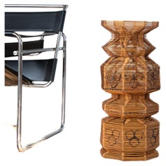 Escultura de arte popular en forma de paleta