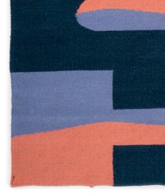 Popsicle Rug Flat Hand-Woven in Contemporary Geometric Shape