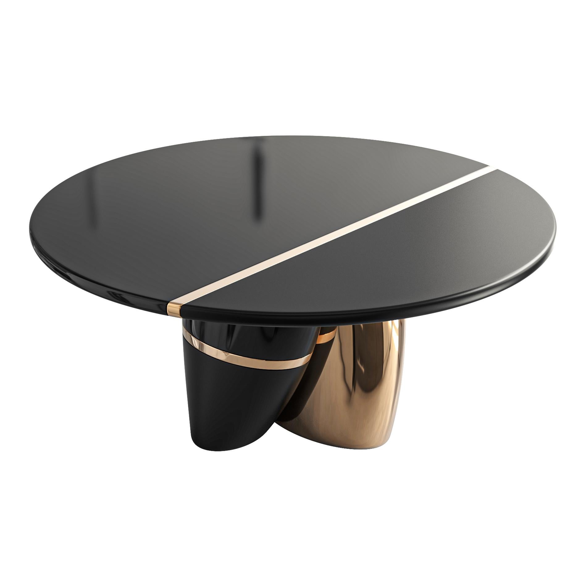 XXIe siècle et contemporain Table ronde Populaire en bronze et acier inoxydable, faite à la main, Istanbul en vente