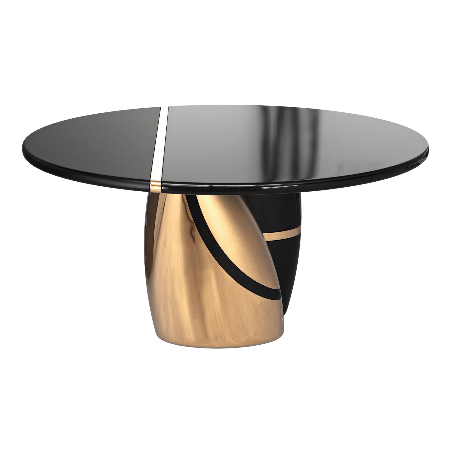 Bronze Table ronde Populaire en bronze et acier inoxydable, faite à la main, Istanbul en vente