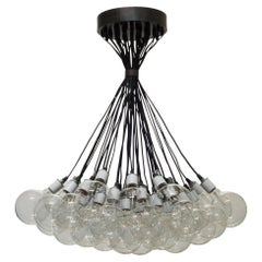 Lustre Populaire avec Accents de Bronze