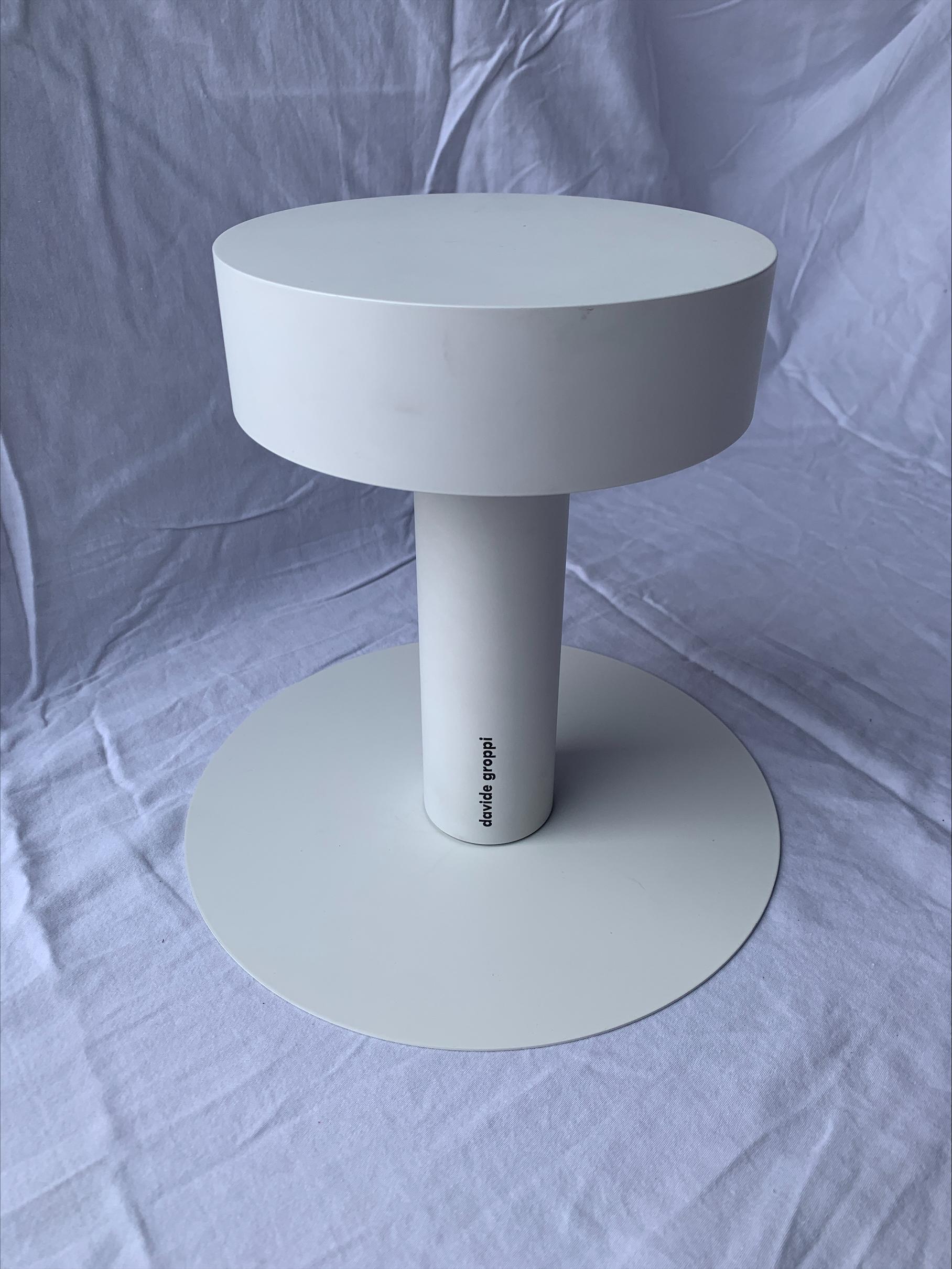 PoPuP Portable Table Lamp by Davide Groppi in White with Light and Music For Sale 5