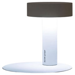 PoPuP Portable Table Lamp by Davide Groppi in White with Light and Music