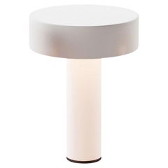 PoPuP table lamp and audio speaker in Matt White by Davide Groppi