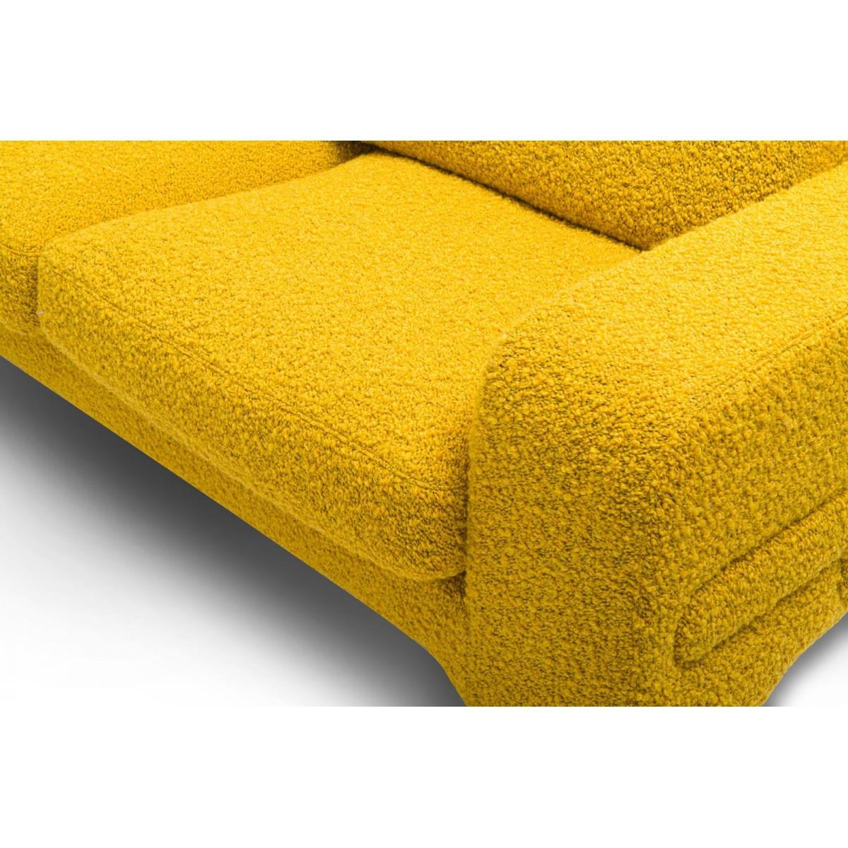 Upholstery Popus Editions Giovanna 2.5 Seater Sofa in Amber Athena Loop Yarn Fabric For Sale