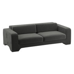 Popus Editions Giovanna 2.5 Seater Sofa in Khaki Como Velvet Upholstery