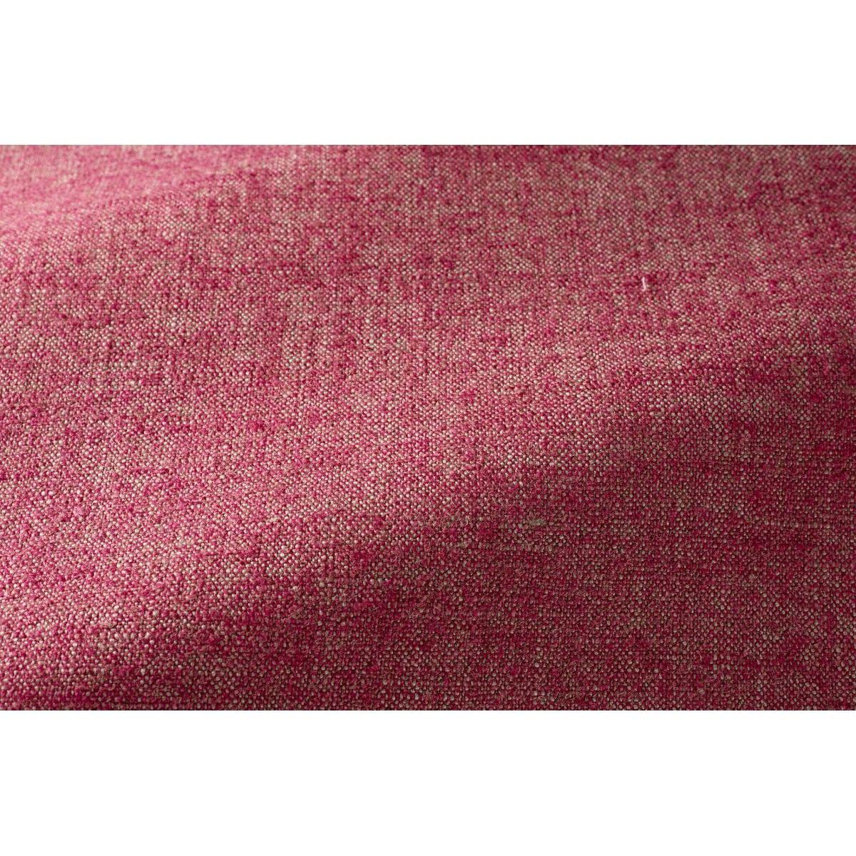 Popus Editions Giovanna 3 Seater Sofa in Fuschia London Linen Fabric.

Giovanna is a sofa with a strong profile. A sober, plush line, with this famous detail that changes everything, so as not to forget its strength of character and this charming
