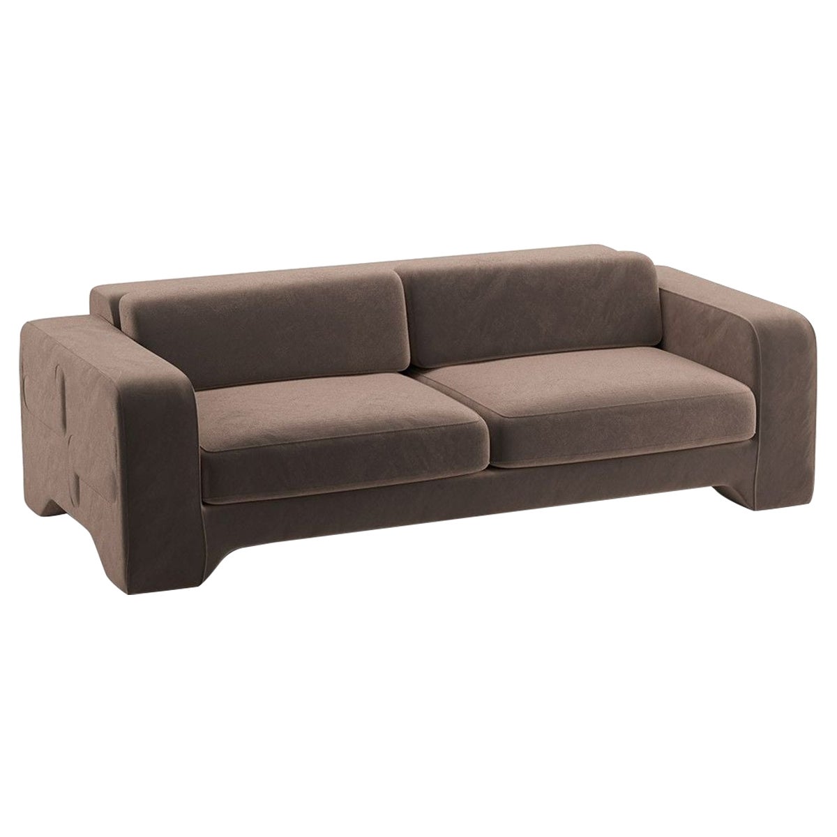 Giovanna 3 Seater-Sofa aus Mole Como-Samt mit Polsterung