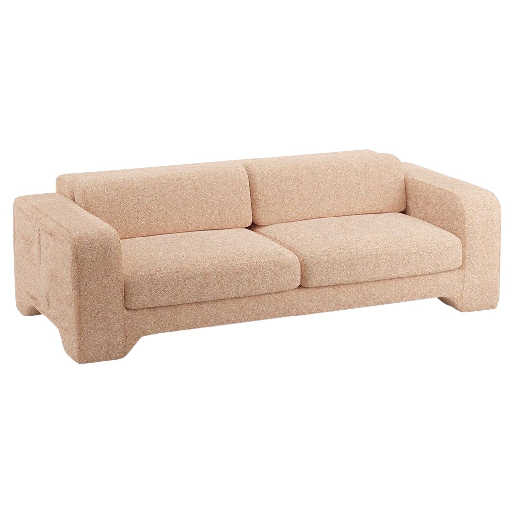 Canapé Giovanna 3 Seater en tissu de lin d'Anvers couleur chair, Popus Editions
